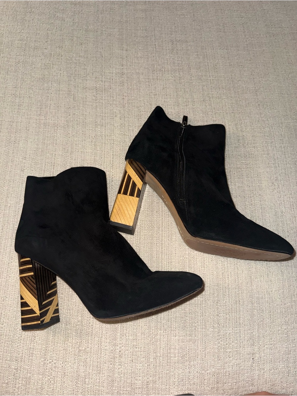 Vince Camuto Black Suede Brynta Bootie